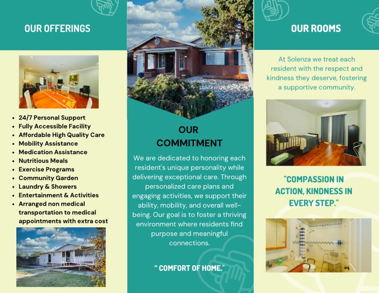 Solenza Home Care Flyer Page Two